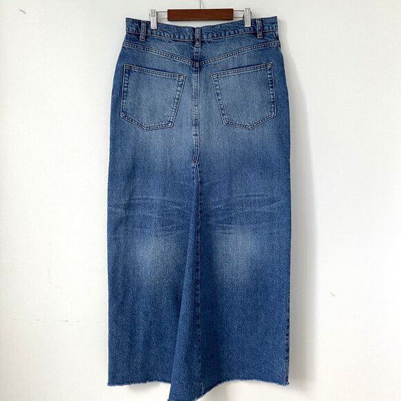 Reformation Jeans Tazz Maxi Denim Skirt - Picture 10 of 16
